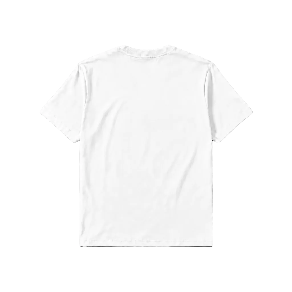 Camiseta blanca vista posterior
