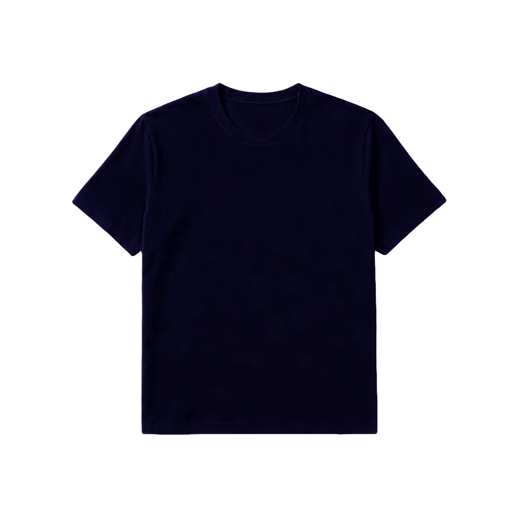 Camiseta vista frontal en color #070222FF