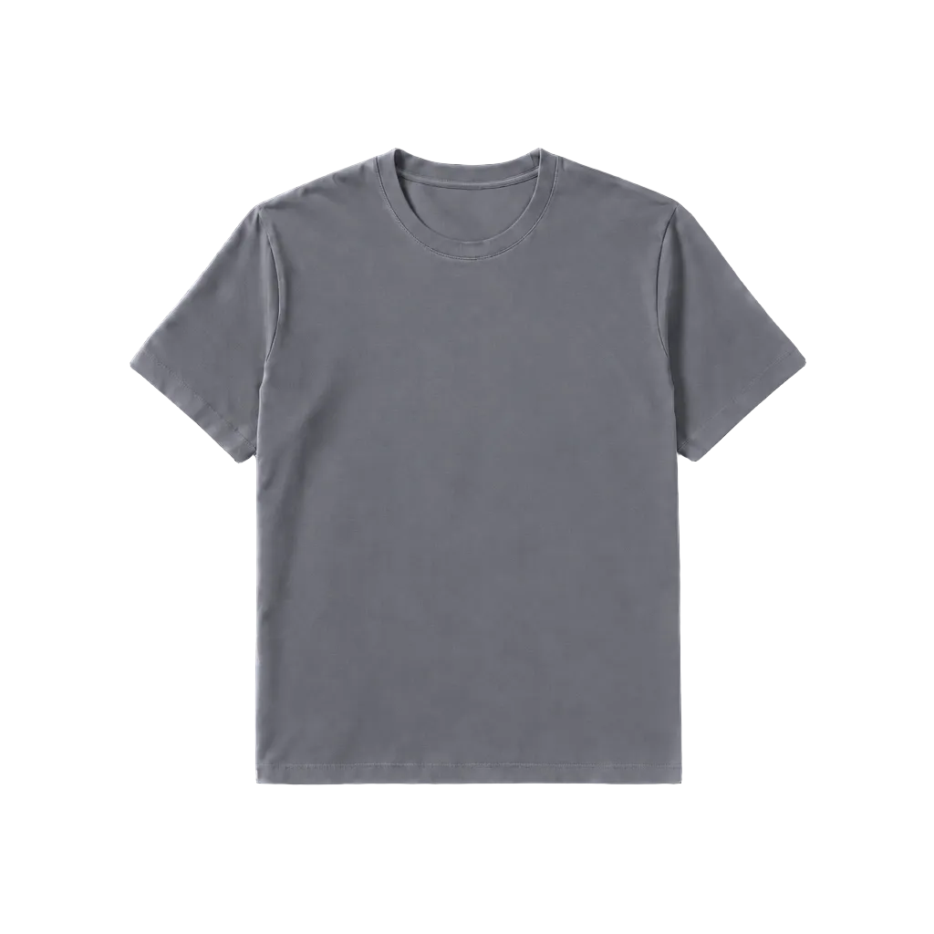 Camiseta vista frontal en gris de referencia