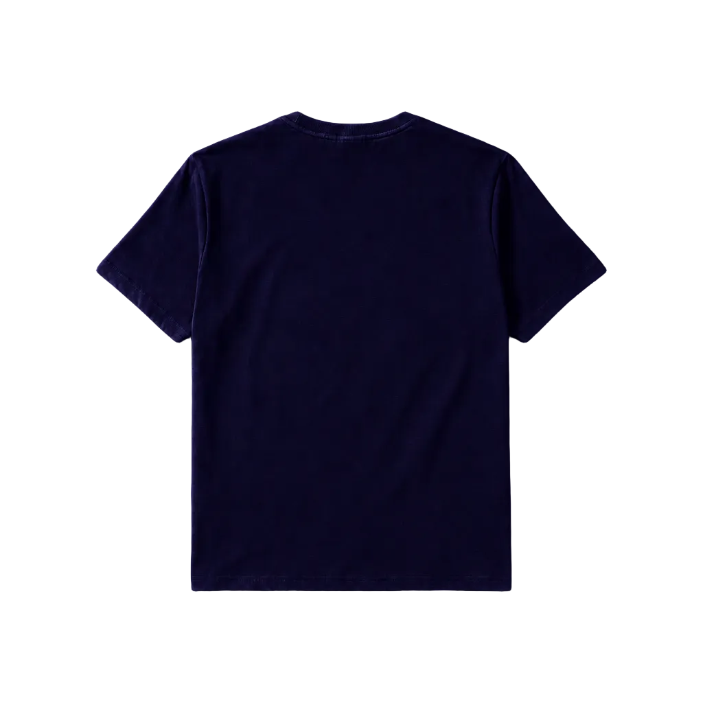 Camiseta vista posterior en color #070222FF