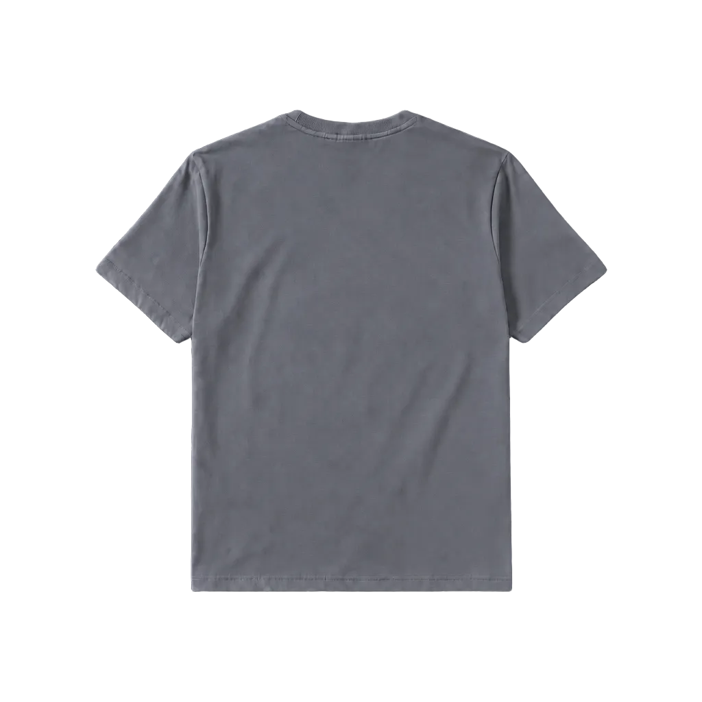 Camiseta vista posterior en gris de referencia